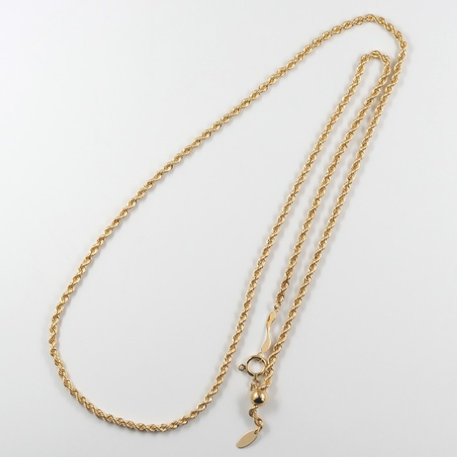 ＜ 甲府ジュエリー ＞K18 rope/ロープ チェーン 14612