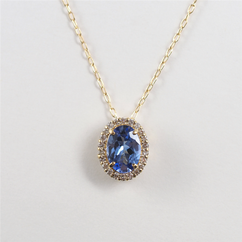 〈 甲府ジュエリー 〉K18 briller/ブリエ オーバル ネックレス 28691