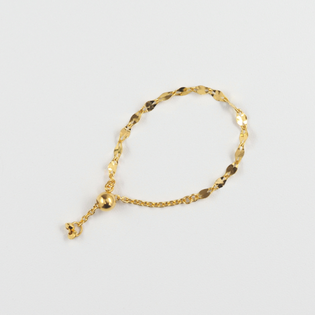 〈 甲府ジュエリー 〉K24 pure gold/ピュアゴールド チェーンリング　27054