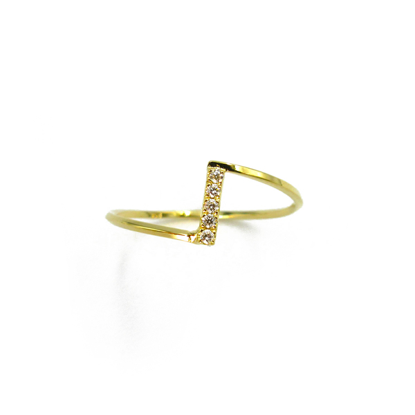 〈 甲府ジュエリー 〉ダイヤモンドエッジリング GD-6004