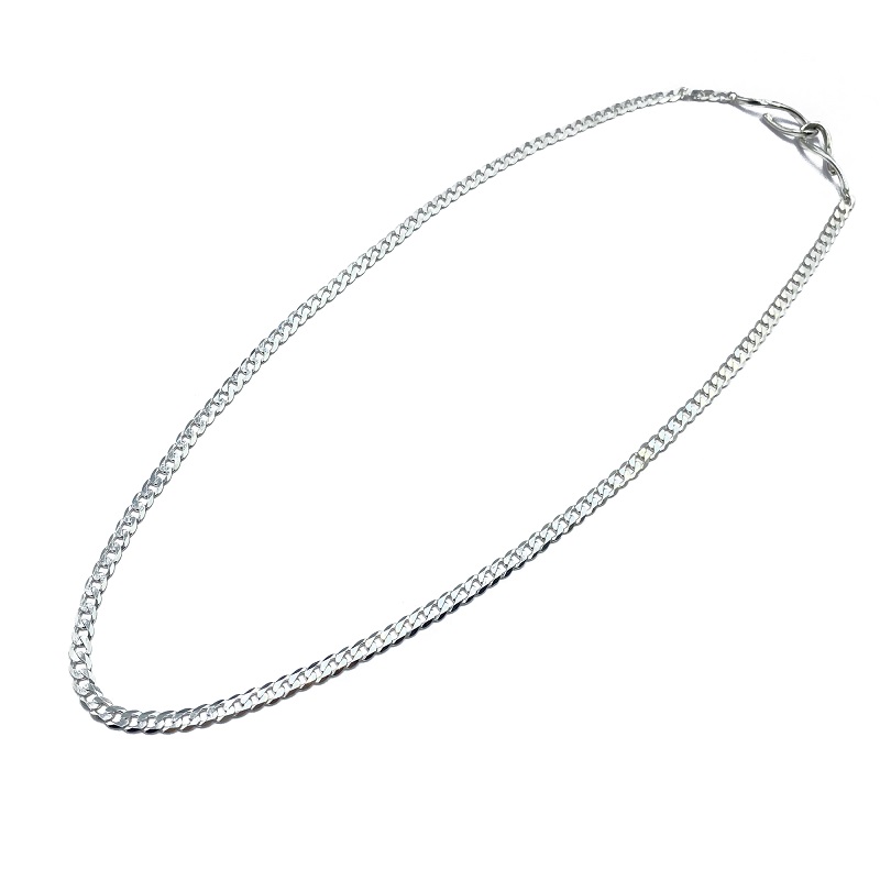 〈 甲府ジュエリー 〉SV925　チェーンネックレス　喜平8面カット　GSV-8002