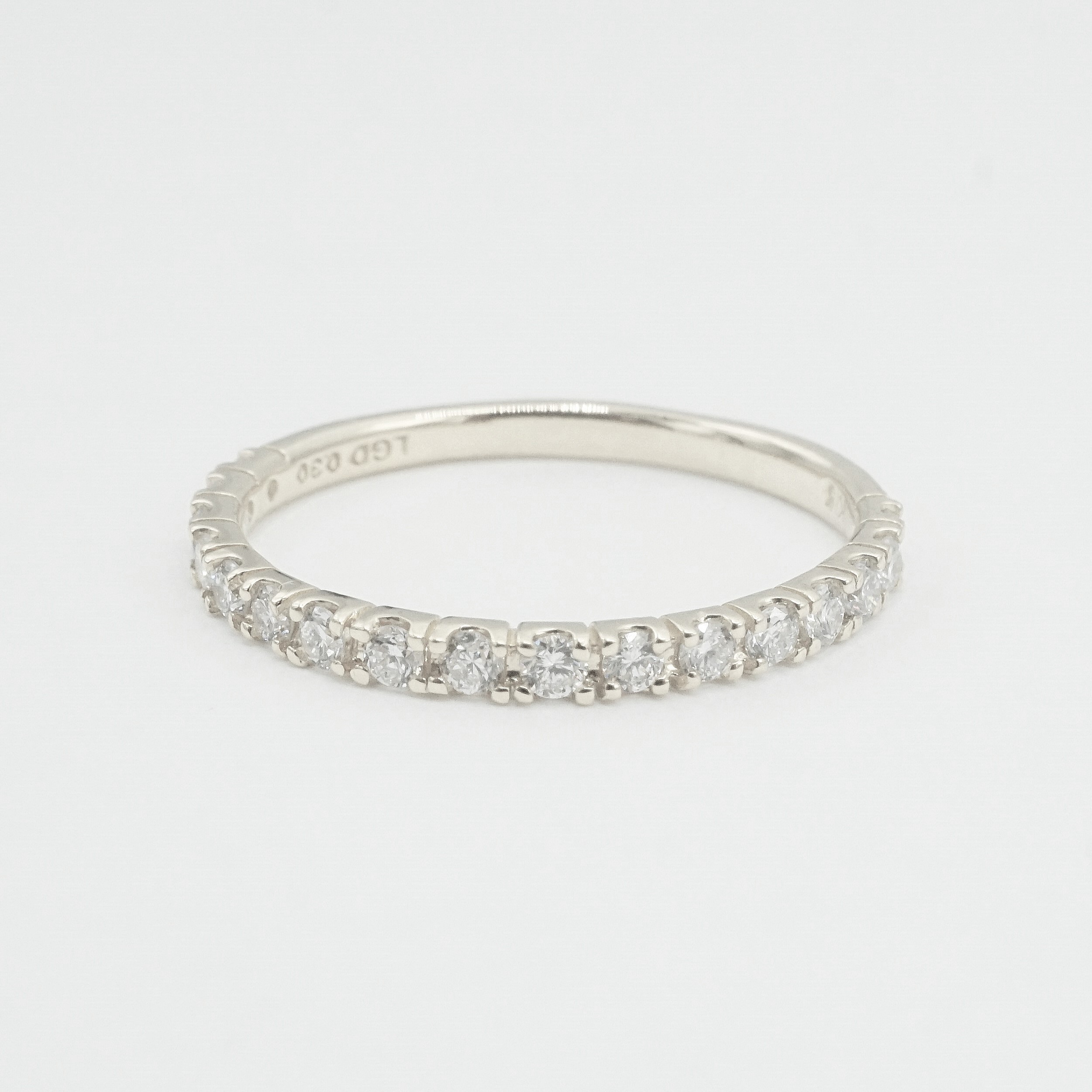 〈 甲府ジュエリー 〉Pt900 0.30ct 6分エタニティリング　ラボグロウンダイヤモンド　LD0063A
