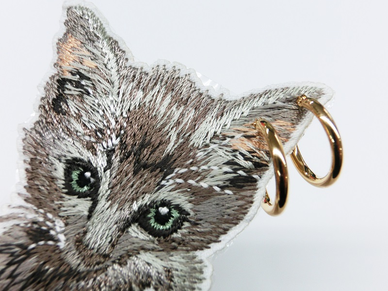 ＜ 甲府ジュエリー ＞K18 イエローゴールド シンプル フープ ピアス 大人 おしゃれ 幅2mm 直径15mm BPE-K2015