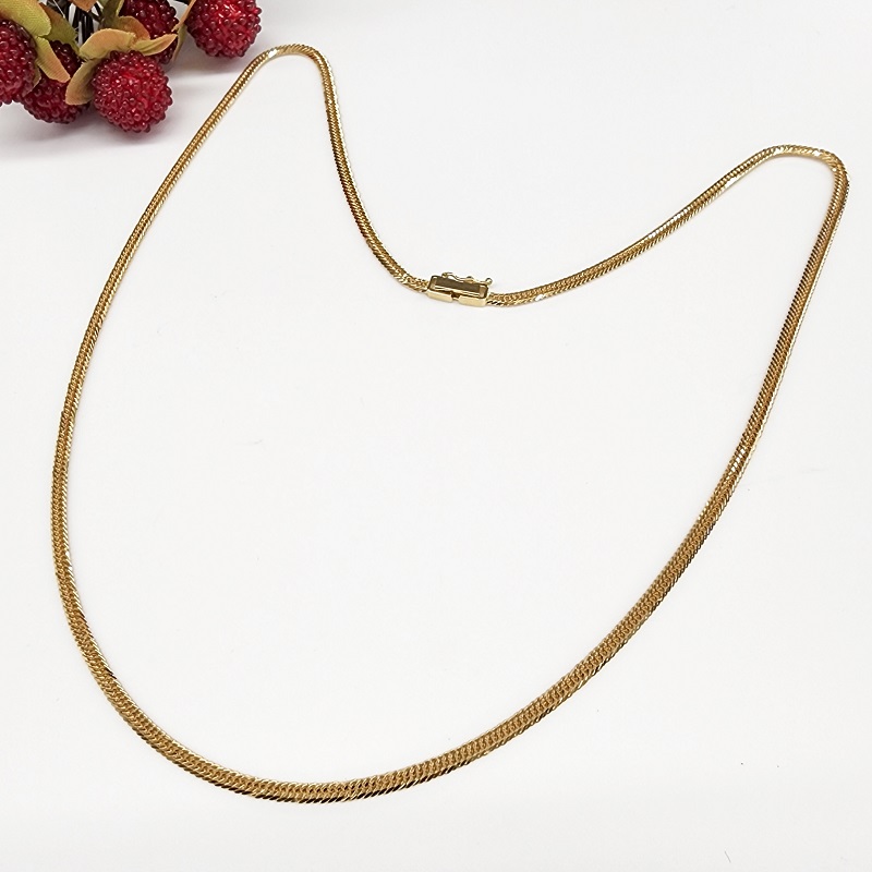 ＜ 甲府ジュエリー ＞K18 喜平 12面トリプル ネックレス 10ｇ 50cm 造幣局検定刻印入 キヘイ チェーン 中折れ金具 メンズ レディース　TK1050S