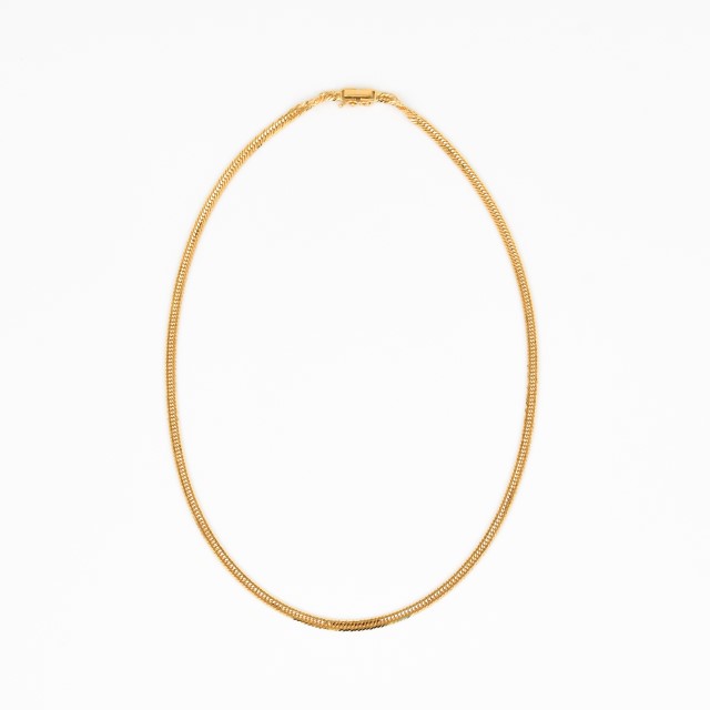 ＜ 甲府ジュエリー ＞K18 喜平 12面トリプル ネックレス 10ｇ 40cm 造幣局検定刻印入 キヘイ チェーン 中折れ金具 メンズ レディース　TK1040S