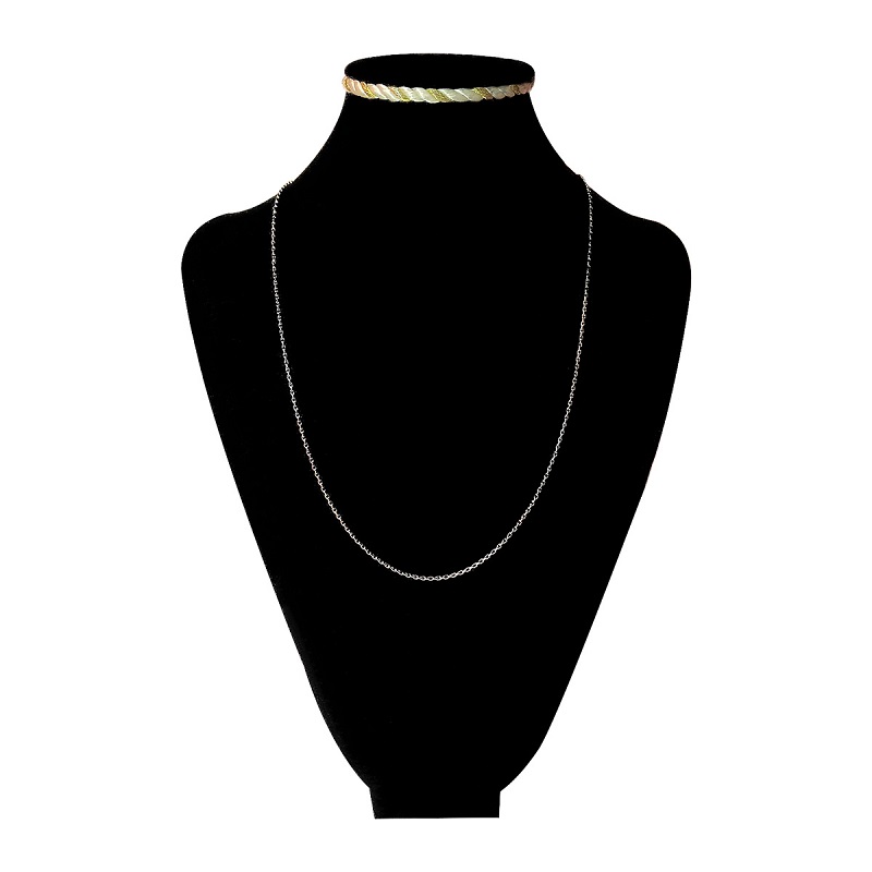 〈 甲府ジュエリー 〉K18ホワイトゴールド マーヴェラスカットチェーン60cm（50016266）