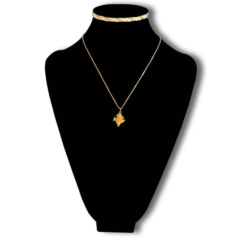 〈 甲府ジュエリー 〉K24 恵比寿様ペンダント（15047314）