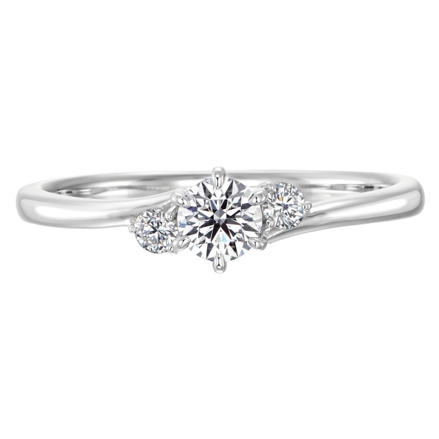 〈 甲府ジュエリー 〉Pt900 ラブリープロポーズリング 0.20ctup Gup SI2up EXHCup LF2159