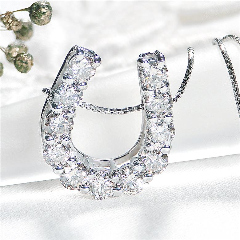 ＜ 甲府ジュエリー ＞Pt ﾀﾞｲﾔ馬蹄1.00ct　PN　325722