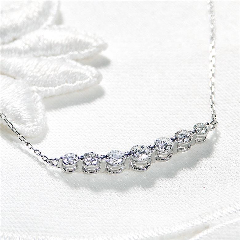 ＜ 甲府ジュエリー ＞Pt ダイヤ(0.50ct)　ラインPN　330629