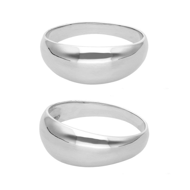 ＜ 甲府ジュエリー ＞プラチナ シンプルハイドームリング 11-1453