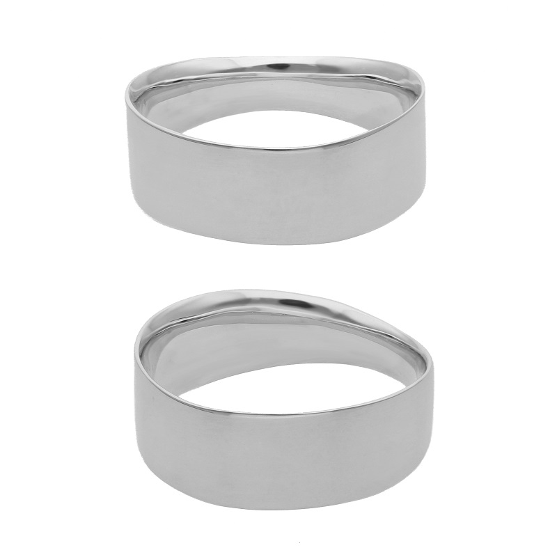 ＜ 甲府ジュエリー ＞プラチナ シンプルフラットリング 15-5381