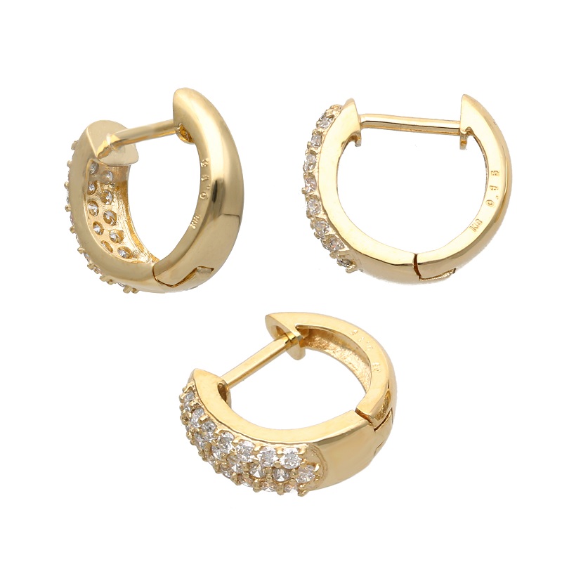 ＜ 甲府ジュエリー ＞K18イエローゴールド ダイヤモンド0.3ctピアス 43-6267