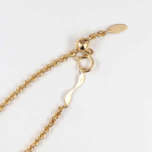 ＜ 甲府ジュエリー ＞K18 rope/ロープ チェーン 14612