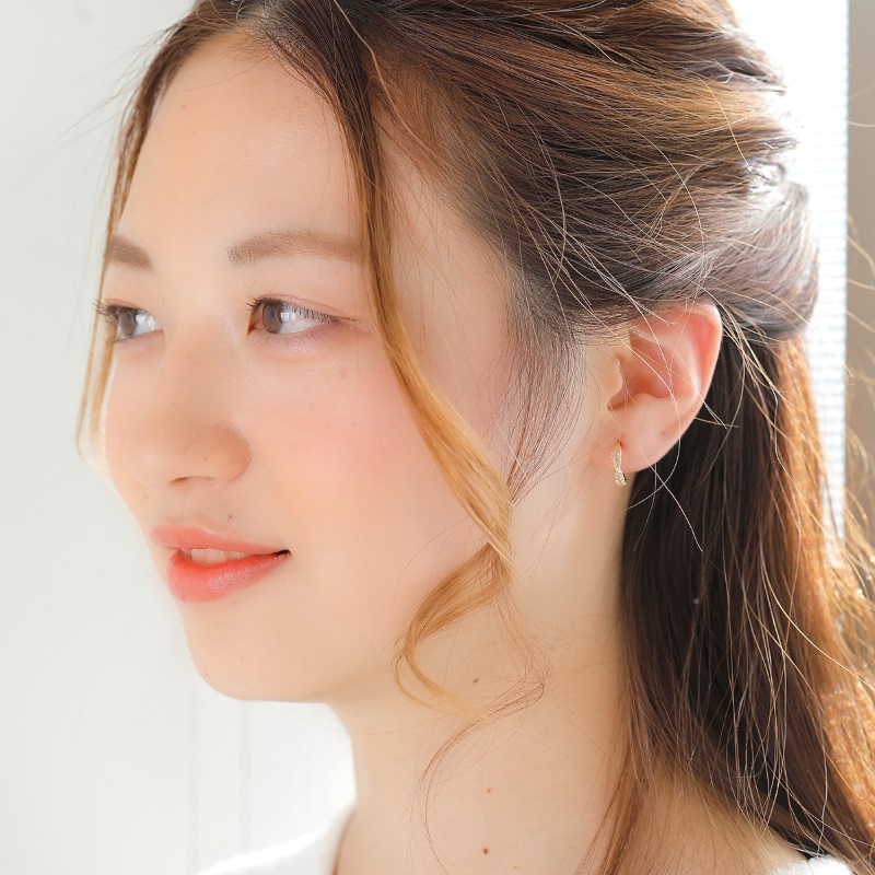 〈 甲府ジュエリー 〉K18 glimmer/グリマー ピアス 015015