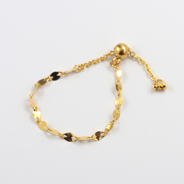 〈 甲府ジュエリー 〉K24 pure gold/ピュアゴールド チェーンリング　27054