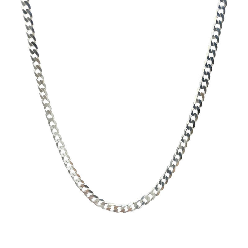 〈 甲府ジュエリー 〉SV925　チェーンネックレス　喜平8面カット　GSV-8002