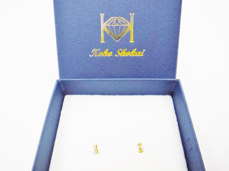 〈 甲府ジュエリー 〉K18ﾈｺﾓﾁ-ﾌﾋﾟｱｽ地金(PE7504)