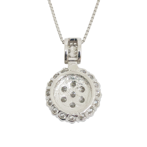 〈 甲府ジュエリー 〉プラチナ製 ハート＆キューピッドダイヤモンド 1.0ct ネックレス[1468108]