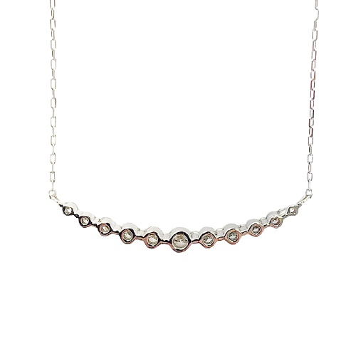 〈 甲府ジュエリー 〉プラチナ製 ハート＆キューピッドダイヤモンド 0.3ct ペンダントネックレス[1463392]