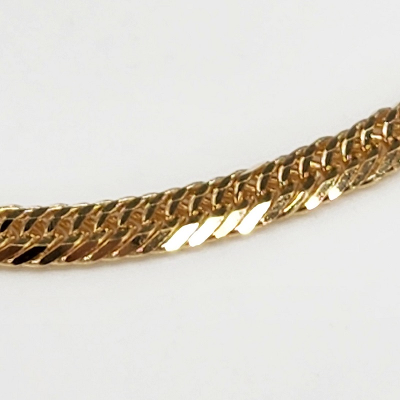 ＜ 甲府ジュエリー ＞K18 喜平 12面トリプル ネックレス 10ｇ 50cm 造幣局検定刻印入 キヘイ チェーン 中折れ金具 メンズ レディース　TK1050S