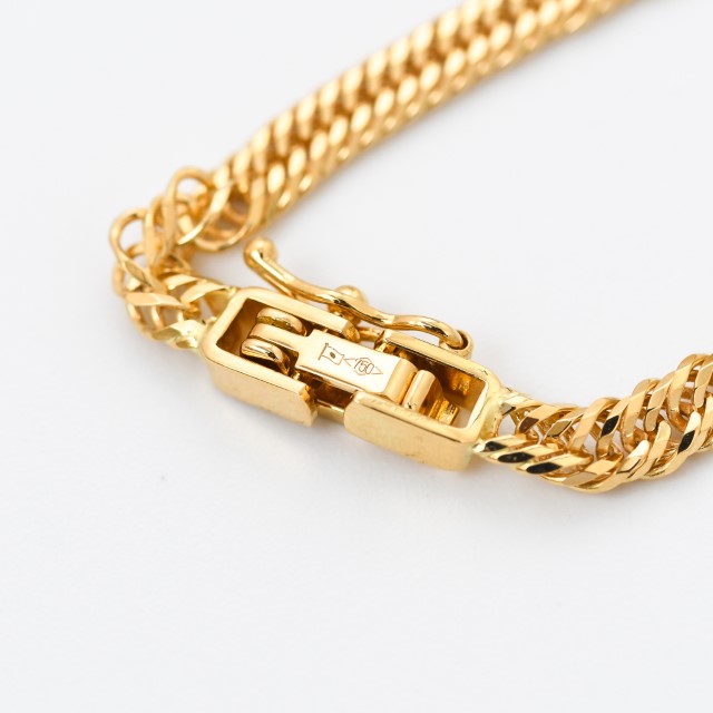 ＜ 甲府ジュエリー ＞K18 喜平 12面トリプル ネックレス 10ｇ 40cm 造幣局検定刻印入 キヘイ チェーン 中折れ金具 メンズ レディース　TK1040S