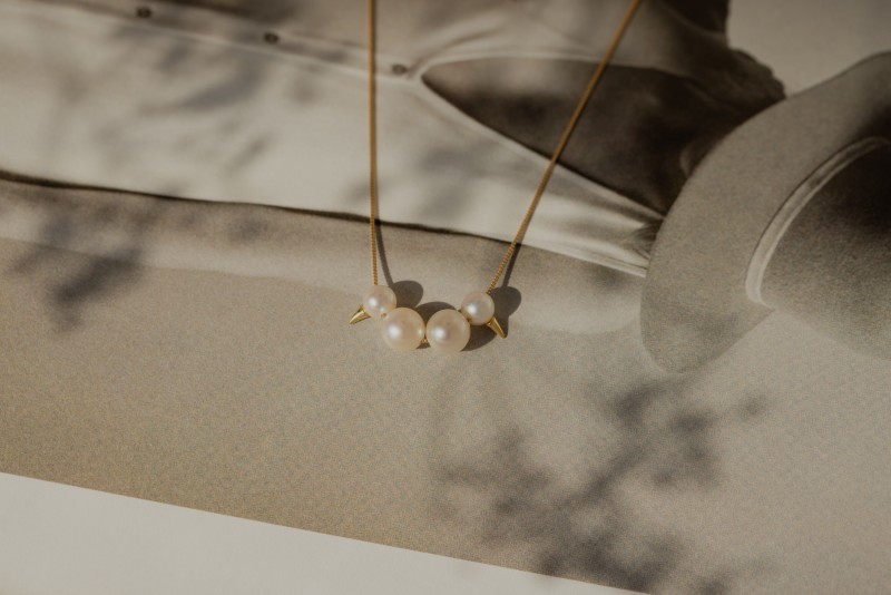 ＜ 甲府ジュエリー ＞【甲府ジュエリー】K18　アコヤパール　ネックレス（73305284）