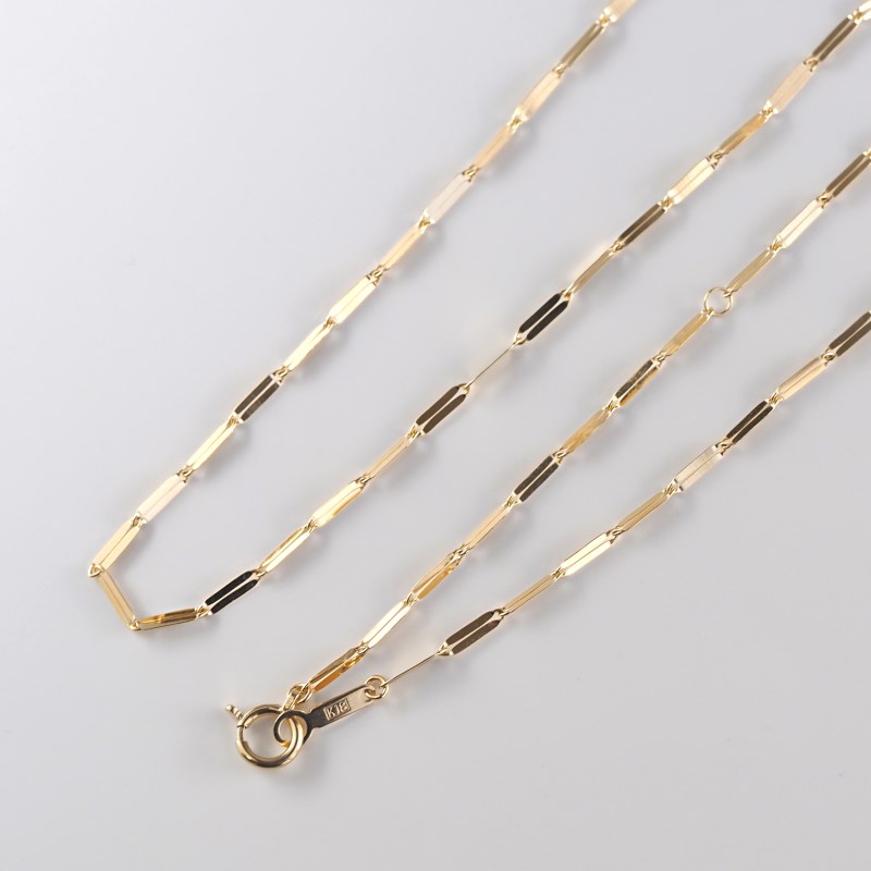 〈 甲府ジュエリー 〉K18 バンブー ネックレス　14353