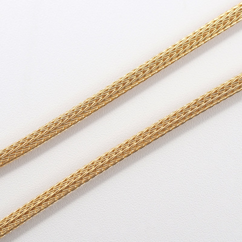＜ 甲府ジュエリー ＞K18 メッシュのロープネックレス　14369