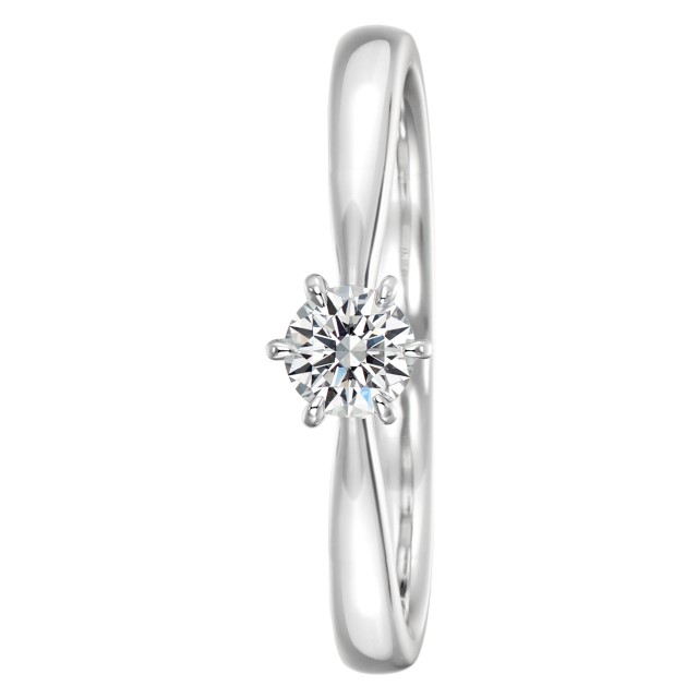 〈 甲府ジュエリー 〉Pt900 シンプルプロポーズリング 0.20ctup Gup SI2up EXHCup LF2157