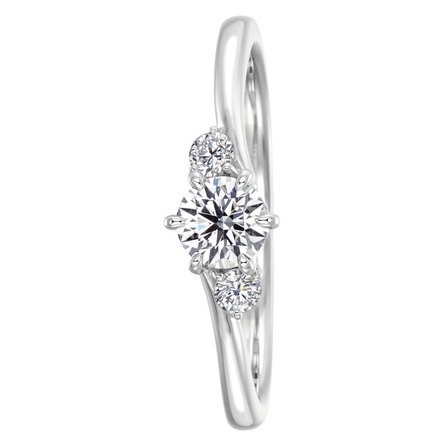 〈 甲府ジュエリー 〉Pt900 ラブリープロポーズリング 0.25ctup D VVS1 3EXHC LF2158