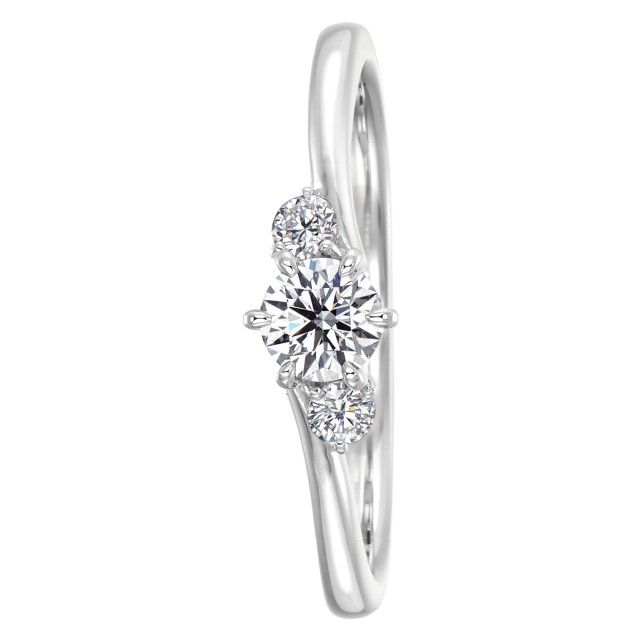 〈 甲府ジュエリー 〉Pt900 ラブリープロポーズリング 0.20ctup Gup SI2up EXHCup LF2159