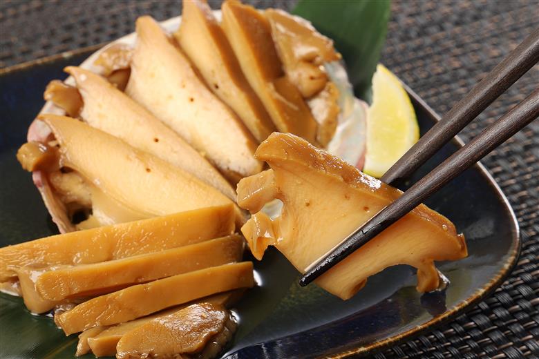 あわびの煮貝　「粋〆　完熟煮貝　山都三昧」80g以上 1個入り