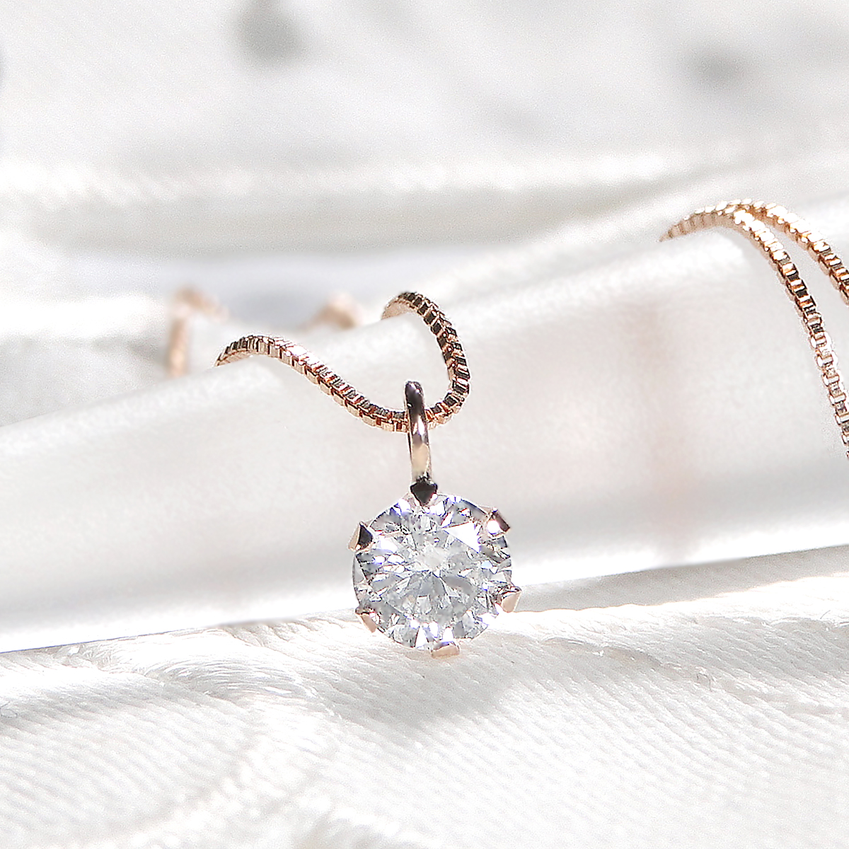 ＜ 甲府ジュエリー ＞K18PG　ダイヤ0.2ｃｔ　ＰＮ326491