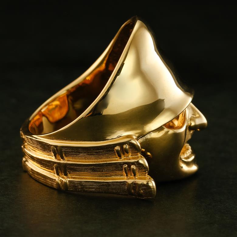 〈 甲府ジュエリー 〉【武田信玄公の里・甲府】K18 侍リング『金兜』【サイズ24号】