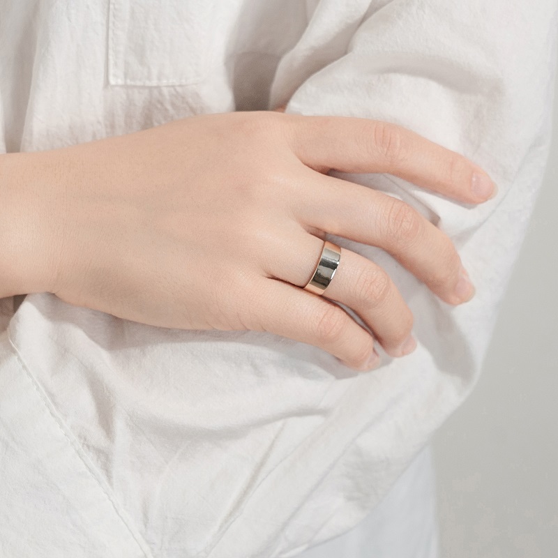 ＜ 甲府ジュエリー ＞プラチナ シンプルフラットリング 15-5381