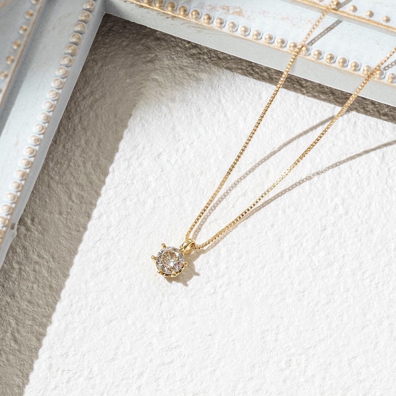 〈 甲府ジュエリー 〉K18 TTLBダイヤモンドネックレス(0.3ct) 60-8799