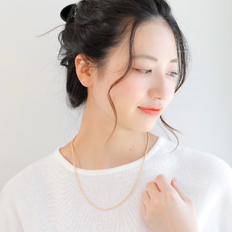 ＜ 甲府ジュエリー ＞K18 rope/ロープ チェーン 14612