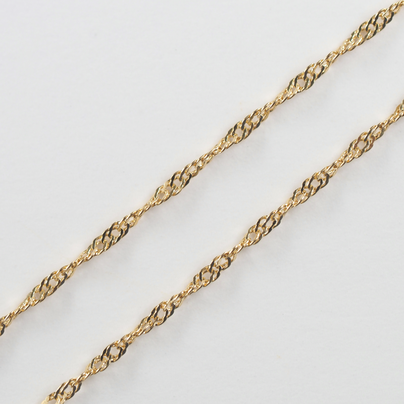 ＜ 甲府ジュエリー ＞K18 screw/スクリュー 1mmネックレス 014321