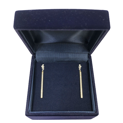 〈 甲府ジュエリー 〉18金製 ダイヤモンド total0.5ct イヤリング [1465886]