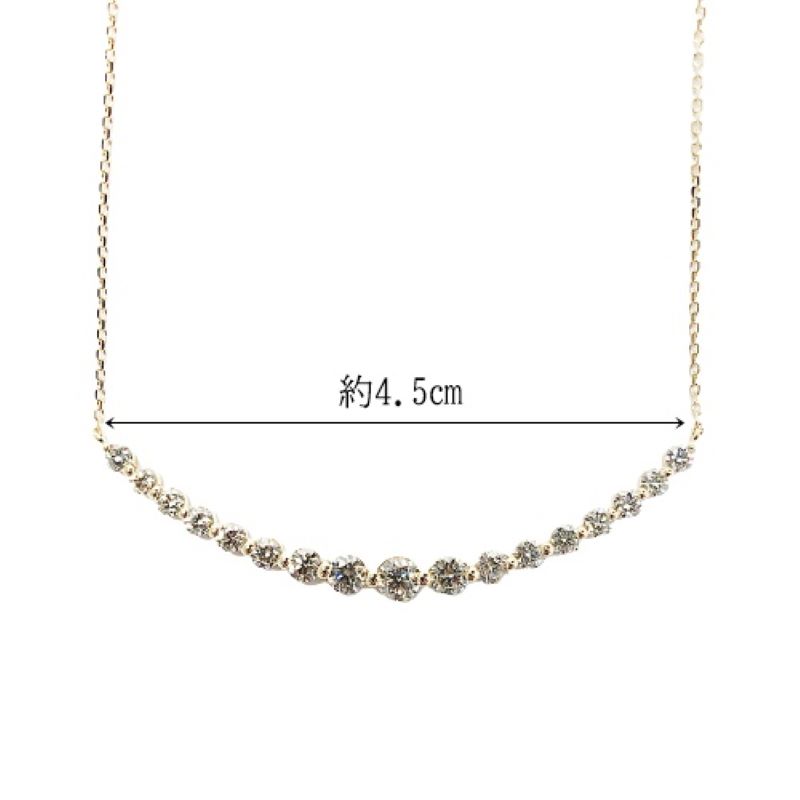 〈 甲府ジュエリー 〉１８金製 ハート＆キューピッドダイヤモンド 1.0ct ペンダントネックレス[1465233]