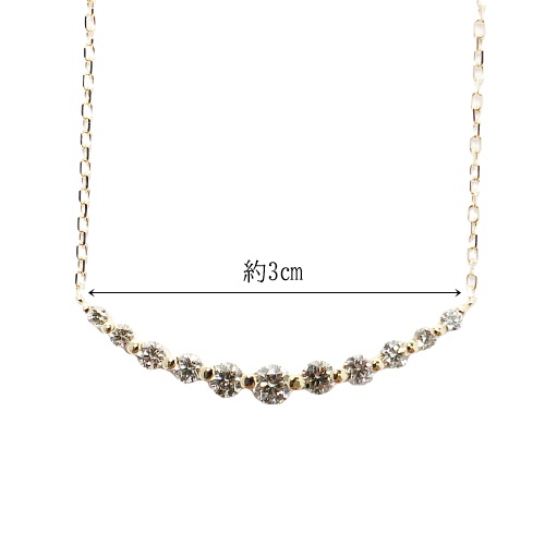 〈 甲府ジュエリー 〉１８金製 ハート＆キューピッドダイヤモンド 0.5ct ペンダントネックレス[1462169]