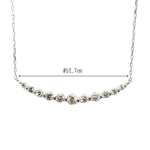 〈 甲府ジュエリー 〉プラチナ製 ハート＆キューピッドダイヤモンド 0.3ct ペンダントネックレス[1463392]