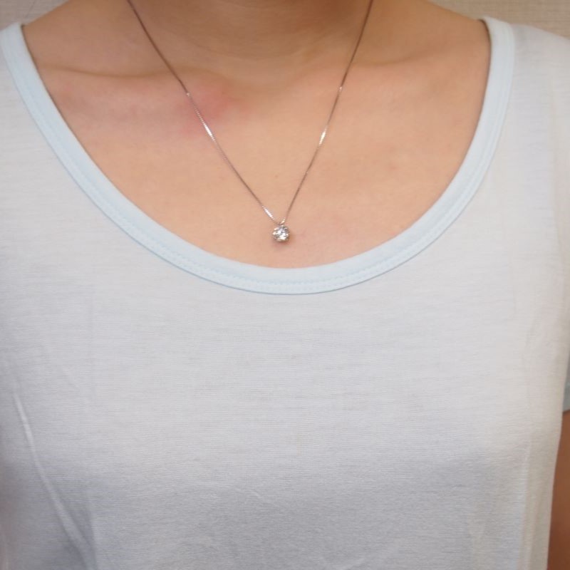 〈 甲府ジュエリー 〉Pt900 プラチナダイヤモンド1.0ctペンダント［LD0002］