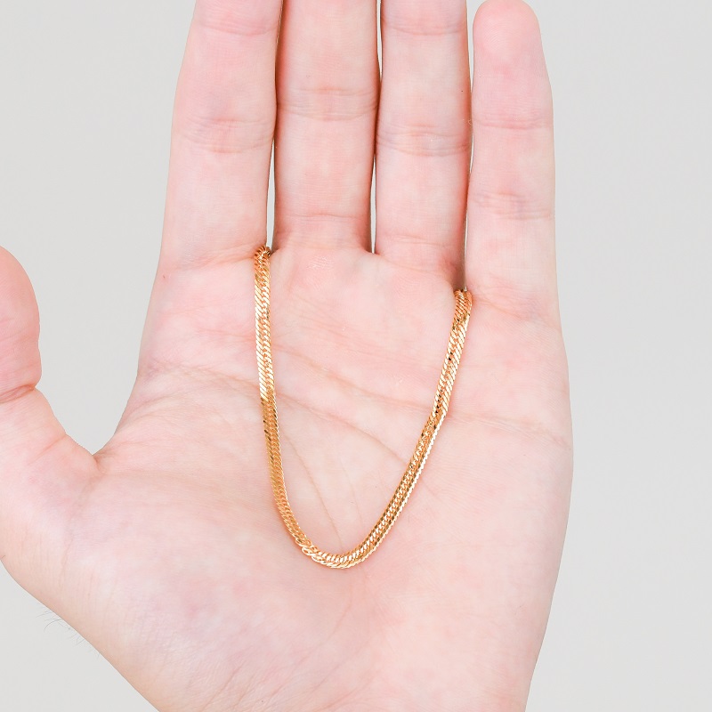 ＜ 甲府ジュエリー ＞K18 喜平 12面トリプル ブレスレット 4.4ｇ 16cm 造幣局検定刻印入 キヘイ チェーン 中折れ金具 メンズ レディース　TK0416S