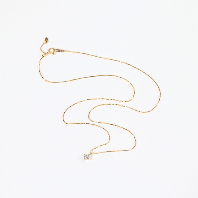 〈 甲府ジュエリー 〉K18 Dカラー 大粒 0.2ct 4本爪 ダイヤ ネックレス BPN-04020K