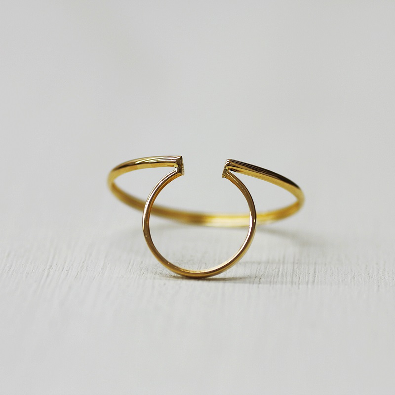 ＜ 甲府ジュエリー ＞k18YG 地金 手作り 大ぶりイヤーカフ ジュエリー 03196