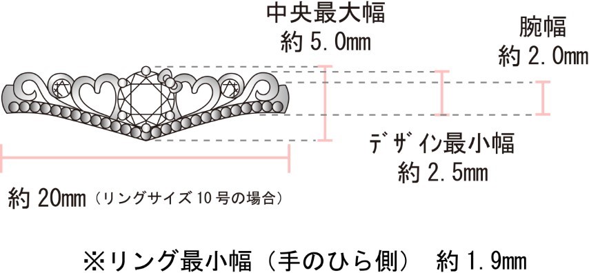 〈 甲府ジュエリー 〉Pt900　ハローキティ×メイフェア指輪【バッキンガム】（婚約指輪転用可）LF1356