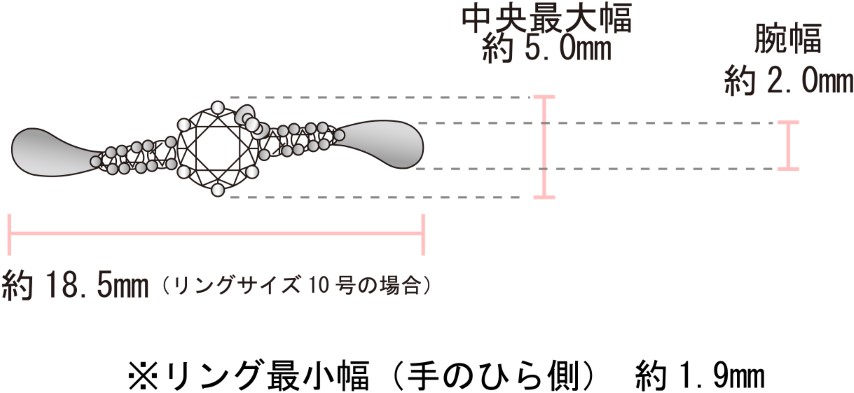 〈 甲府ジュエリー 〉Pt900　ハローキティ×メイフェア指輪【テムズ・リバー】（婚約指輪転用可）LF1365