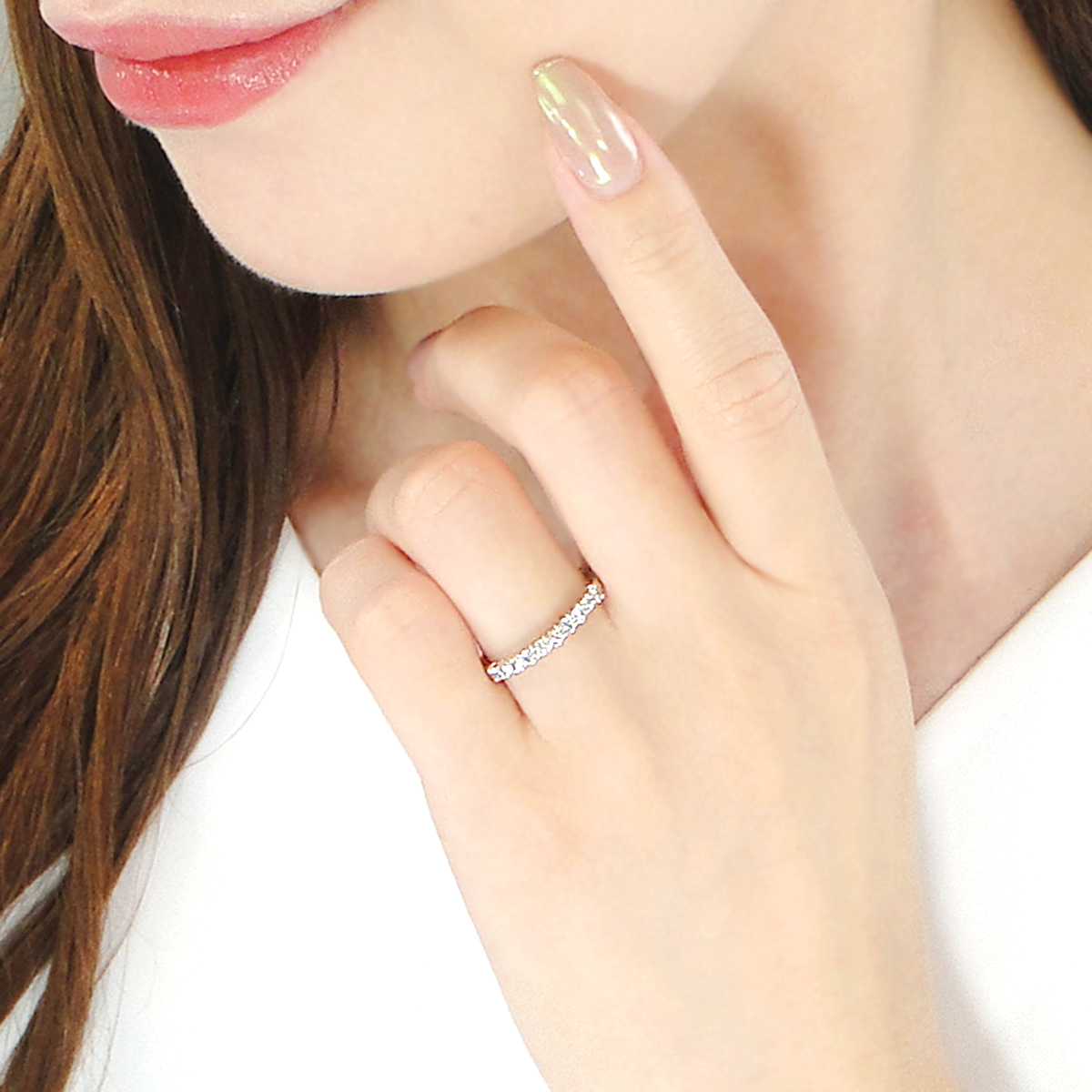 ＜ 甲府ジュエリー ＞Pt ダイヤ（H&C)0.30ct　リング　210117